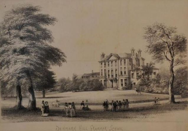 Denmark Hill Grammar School new c 1855 view form the east