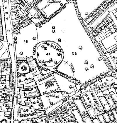 extract from Ordanance Survey series 1876-1877