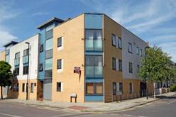Lord Stanley Court ,view showing the corner of Hinton Road and Wingmore Road