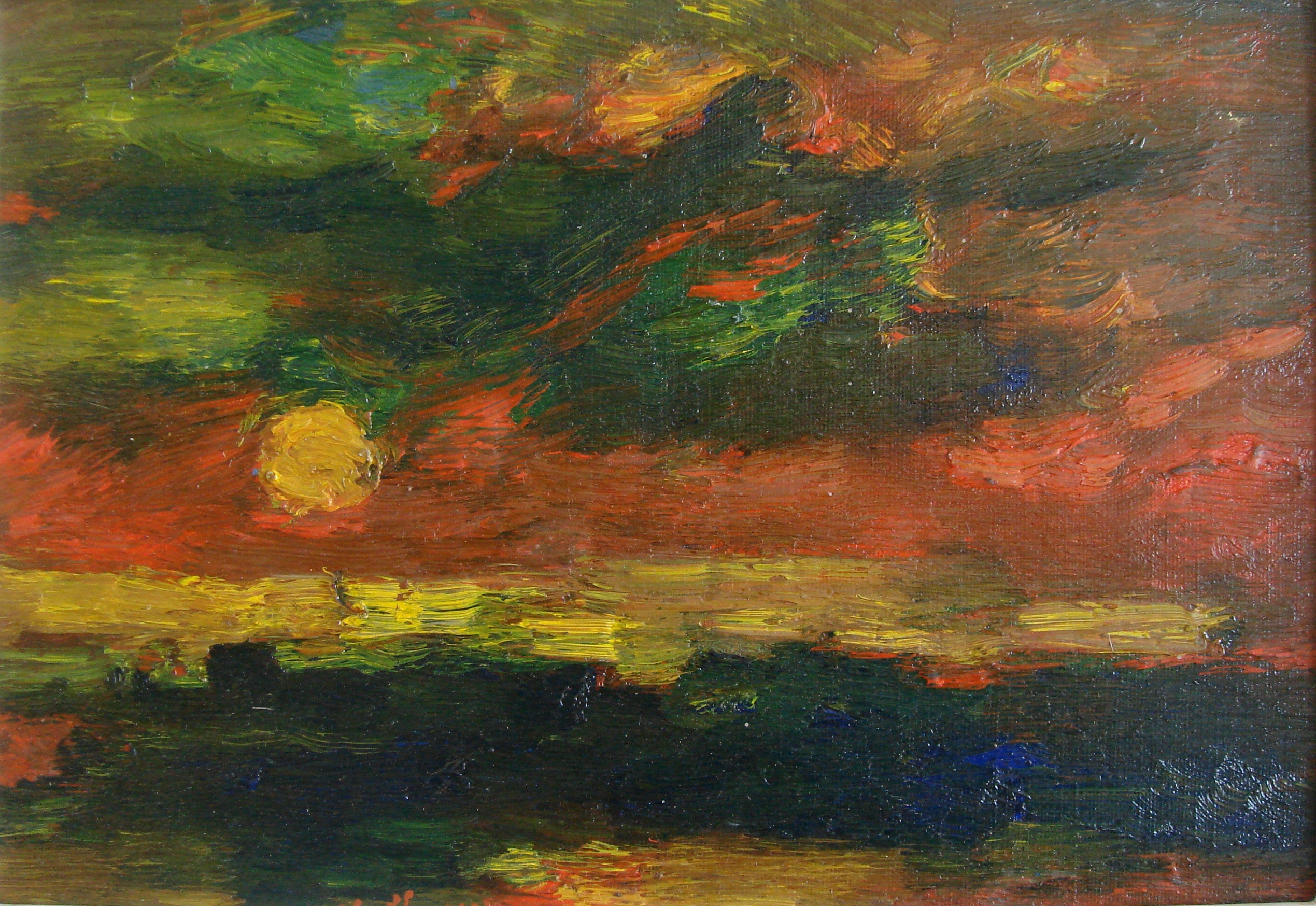 Sunset over Ruskin Park, Winter c.1968 Albert Houthuesen