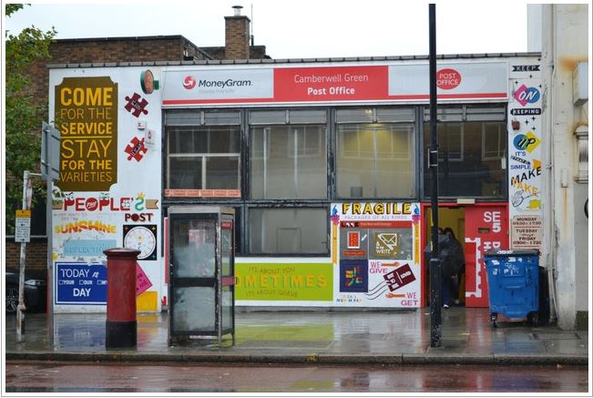 Camberwell Green Post Office , photo by Robin Scott in 201