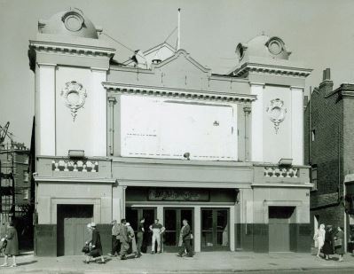 Essoldo Cinema, August 1964 formerly Golden Domes, now supermarket