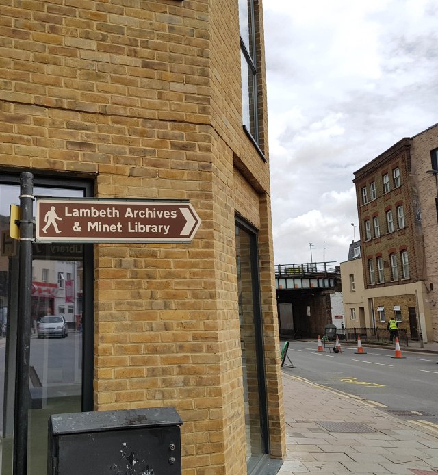 Lambeth Archives sign Loughborough Junction.jpg