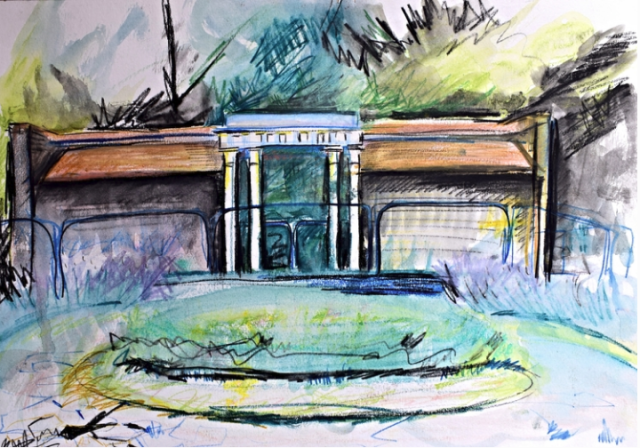 Lizzie Parry Ruskin Park coloured pencil on paper