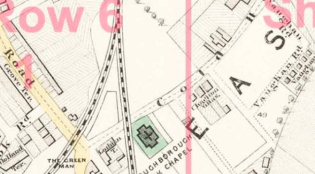 Extract Edward Stanford Map of London 1862