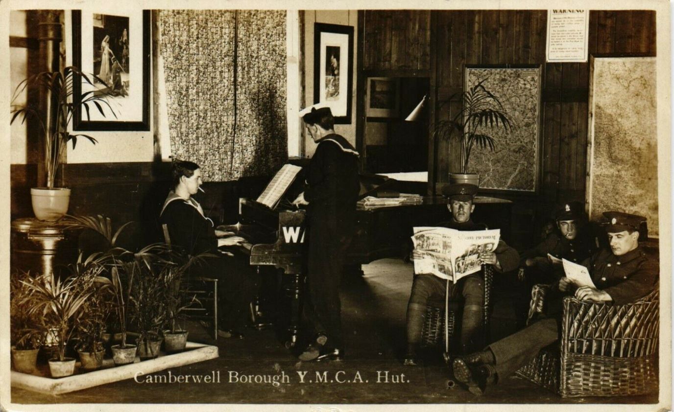 Camberwell Borough YMCA Hut with piano