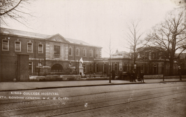 Denmark Hill near Camberwell. 4th London General WWHospital, RAMC(T). Group. W Greening DH C1915