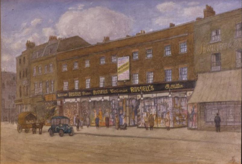 Russell's Outfitters Denmark Hill 1920s attributed to L.G. Southwark GA1091