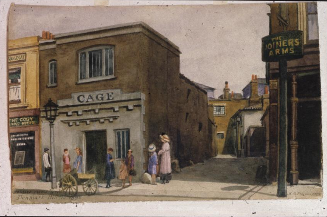 Two paintings of the Joiner’s Arms, Denmark Hill Loughborough Junction