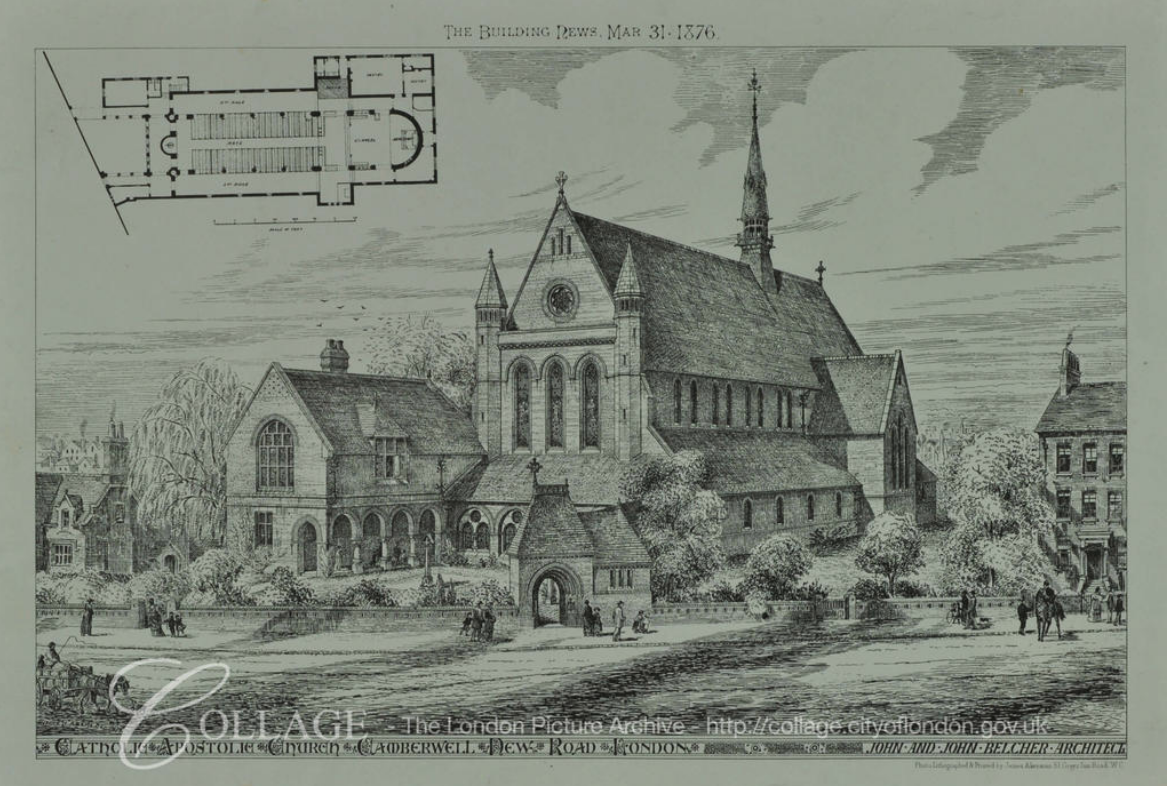 Catholic Apostolic Church Camberwell New Road from Collage